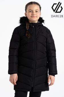 Dare 2b Girls Striking III Hooded Long Line Jacket (B43270) | 416 QAR