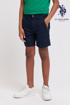 U.s. Polo Assn. Сині шорти з льону Blend чінос для хлопчиків (B43275) | 2 289 ₴ - 2 746 ₴