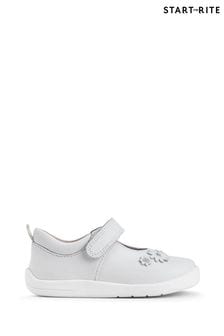Start-Rite Fairy Tale White Leather Soft Leather Mary Jane Toddler Shoes (B43481) | OMR22