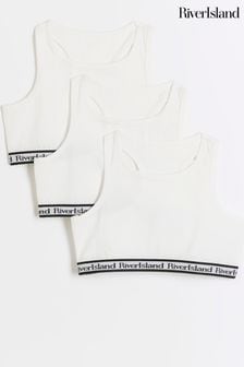 River Island White Girls Bra Pack of 3 (B43542) | HK$123