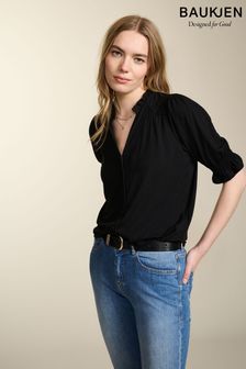Черная блузка из ткани Lenzing™ Ecovero™ от Baukjen Noa (B43574) | €118