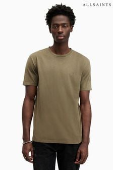 AllSaints Green Ossage Short Sleeve Crew T-Shirt (B43796) | LEI 209