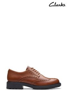 Clarks Brown Leather Orinoco2 Limit Shoes (B43863) | €113
