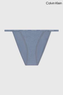藍色 - Calvin Klein Logo String Bikini Knickers (B43910) | NT$650