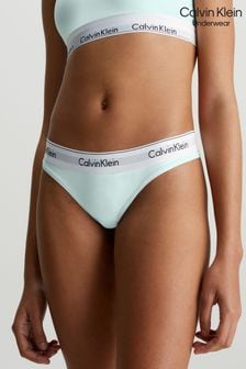 Синий - Стринги с логотипом Calvin Klein (B44114) | €28