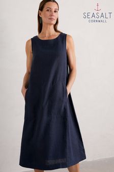 Seasalt Cornwall Blue Petite Cresting Waves Dress (B44130) | €120