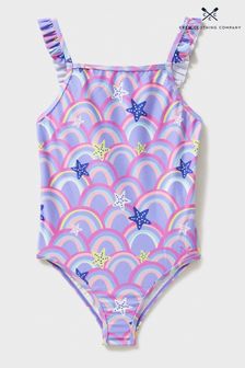 Crew Clothing Company Red Rainbow Polyester Fitted Swimsuit (B44135) | €25 - €28