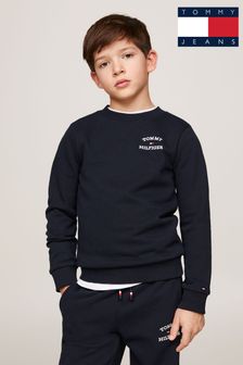 Tommy Hilfiger Blue Logo Sweatshirt (B44184) | $72 - $87