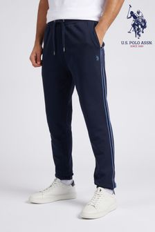 U.S. Polo Assn. Classic Fit Mens Blue Taped Joggers (B44240) | 383 SAR