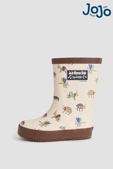 JoJo Maman Bébé Brown Bug Print Wellies (B44303) | €36 - €39