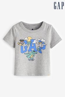 Gap Grey Graphic Short Sleeve T-Shirt (Newborn-5yrs) (B44374) | DKK80