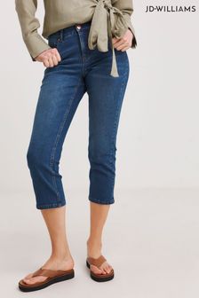 Niebieskie jeansy Jd Williams o skróconym kroju 24/7 (B44422) | 140 zł