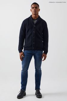 French Connection Blue Shawl Compact Stitch jumper (B44794) | €68