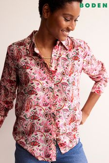 Boden Pink Petite Sienna Silk Shirt (B44997) | $223