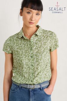 Seasalt Cornwall Green Rushmaker Shirt (B45037) | $118