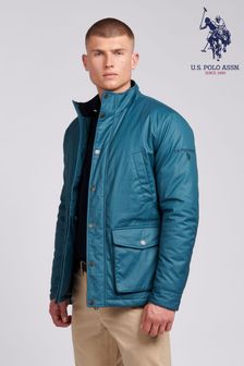 -U.s. Polo Assn. Zelena moška jakna s 4 žepi Field (B45070) | €205