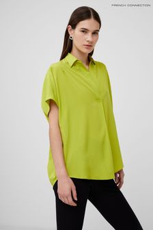French Connection Crepe Light Sleeveless Popover Shirt (B45157) | ₪ 176