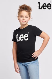 Schwarz - Lee Mädchen Wobbly Grafik-T-Shirt in Regular Fit (B45393) | 28 € - 34 €