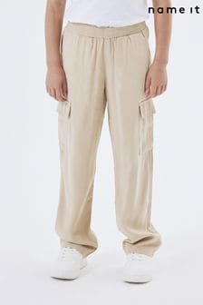 Name It Cream Elasticated Waist Cargo Trousers (B45695) | HK$278