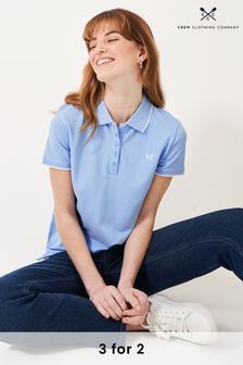أزرق - قميص بولو كلاسيكي من Crew Clothing (B45946) | 18 ر.ع