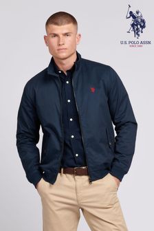 U.S. Polo Assn. Mens Cotton Twill Harrington Jacket