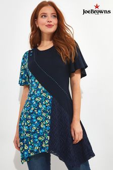 Joe Browns Blue Lace Panelled Tunic (B46243) | AED277