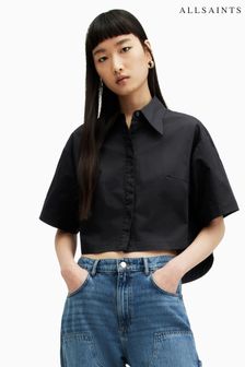 AllSaints Black Joanna Shirt (B46273) | HK$915