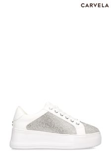 فضي - Carvela Jive Lace-up Trainers (B46297) | 46 ر.ع