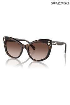 Swarovski Brown Sk6020 Cat Eye Sunglasses (B46613) | kr2,337