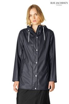 כחול כהה - Ilse Jacobsen Straight Fit Lightweight Waterproof Rain Jacket (B46893) | ‏553 ‏₪