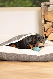 Lords and Labradors Granite Boucle Sleepy Burrows Dog Bed