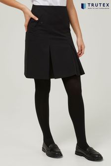 Trutex Black 16" Twin Pleat School Skirt (10-16 Yrs) (B47076) | 1,202 UAH