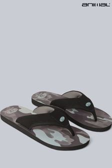 Grey Dark - Animal Mens Jekyl Recycled Flip-flops (B47091) | ￥3,880
