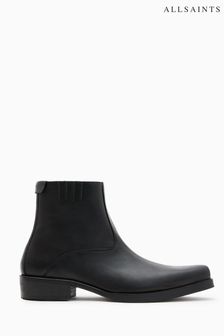AllSaints Black Booker Boots (B47111) | $444