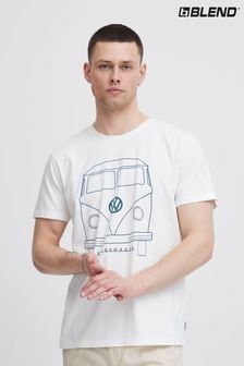 Blend White Volkswagen Camper Short Sleeve T-Shirt (B47250) | KRW59,800