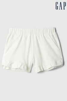 Белый - Gap шорты с поясом на резинке и оборками (новорожденных - 5 лет) (B47255) | €8