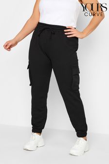 Yours Curve Black Cargo Joggers (B47279) | €43