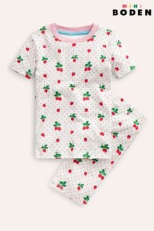 Boden Snug Short John Strawberry Pyjamas (B47534) | ￥3,700 - ￥4,050