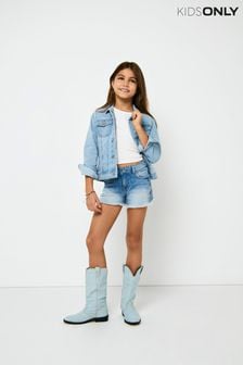 ONLY KIDS Blue Denim Shorts (B47749) | $38