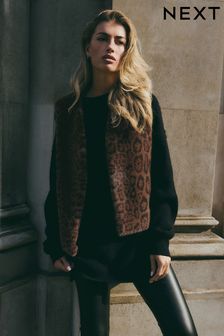 Women s Plain Faux Fur Coats Jackets Next Australia