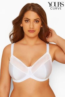 Yours Curve White Classic Smooth Non Padded Underwired Bra (B47945) | LEI 155