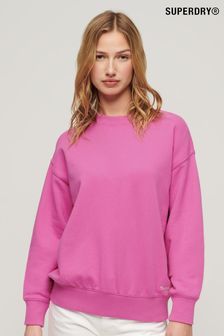 Superdry Pink Essential Logo Sweatshirt (B48204) | SGD 87