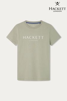 Hackett London Older Boys Green Short Sleeve T-Shirt (B48382) | KRW64,000