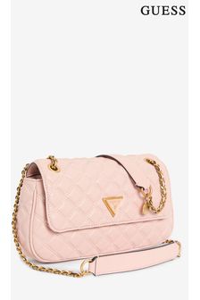 GUESS Giully Quilted Convertible Cross-Body Flap Bag (B48508) | KRW245,500
