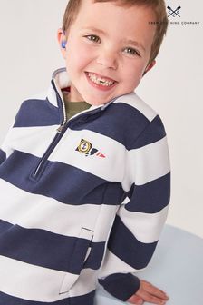 Crew Clothing Company Blue Stripe 100% Cotton Classic Jumper (B48515) | €28 - €53