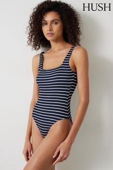 Hush Blue Lola Stripe Scoop Swimsuit (B48592) | €105