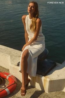 Forever New White Marion Midaxi Skirt (B49017) | €82