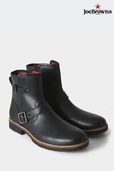 Joe Browns Black Leather Chelsea Style Biker Boots (B49115) | SGD 163