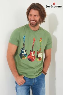 Joe Browns Green Colourful Guitar Graphic T-Shirt (B49273) | AED150