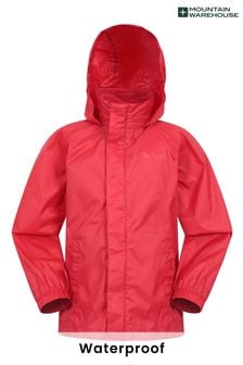 Mountain Warehouse Red Kids Pakka Waterproof Jacket (B49388) | kr325